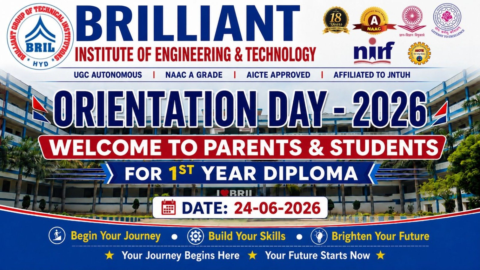21 JUNE 2026 - DIPLOMA ORIENTATION DAY – BRIL Campus